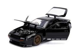 Mazda  - RX-7 1985 glossy black - 1:24 - Jada Toys - 30425 - jada30425bk | Toms Modelautos