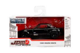 Mazda  - Miata 1990 glossy black - 1:32 - Jada Toys - 30950 - jada30950bk | Toms Modelautos