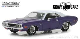 Dodge  - Challenger 1970 purple/white - 1:43 - GreenLight - 86553 - gl86553 | Toms Modelautos