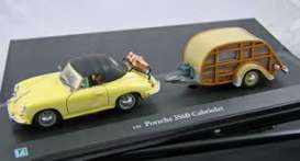 Porsche  - yellow/woody - 1:43 - Cararama - 14807 - cara14807 | Toms Modelautos