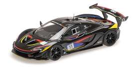 McLaren  - P1 GTR black/red/blue/yellow - 1:43 - Almost Real - ALM440108 - ALM440108 | Toms Modelautos