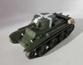 Russian Tanks  - BT-7 camouflage green - 1:72 - Magazine Models - TA-74 - magTA-74 | Toms Modelautos