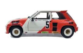 Renault  - 5 Turbo 1982 red/white - 1:18 - Solido - 1801305 - soli1801305 | Toms Modelautos