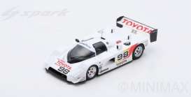 Toyota  - 87C-007 1987 white/red - 1:43 - Spark - US049 - spaUS049 | Toms Modelautos