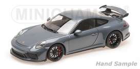 Porsche  - 911 GT3 2017 blue - 1:18 - Minichamps - 110067033 - mc110067033 | Toms Modelautos