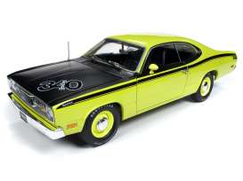 Plymouth  - Duster hardtop 1971 yellow - 1:18 - Auto World - 1154 - AMM1154 | Toms Modelautos