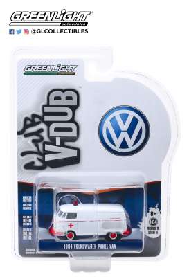 Volkswagen  - Panel 1964 white/red - 1:64 - GreenLight - 29960A - gl29960A | Toms Modelautos