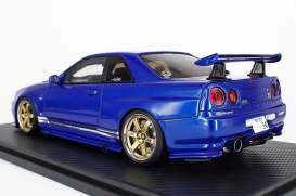 Nissan  - GT-R blue - 1:18 - Ignition - IG1472 - IG1472 | Toms Modelautos