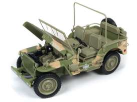 Jeep  - Willys army green - 1:18 - Auto World - ML005A - AWML005A | Toms Modelautos