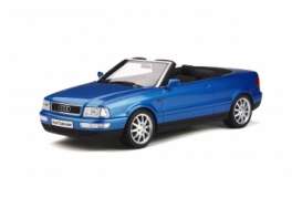 Audi  - 80 Cabriolet 1998 king fisher blue - 1:18 - OttOmobile Miniatures - 825 - otto825 | Toms Modelautos