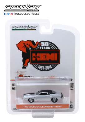 Dodge  - HEMI Challenger 1970 grey - 1:64 - GreenLight - 28000B - gl28000B | Toms Modelautos