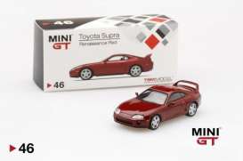 Toyota  - Supra red - 1:64 - Mini GT - mgt00046R - MGT00046rhd | Toms Modelautos