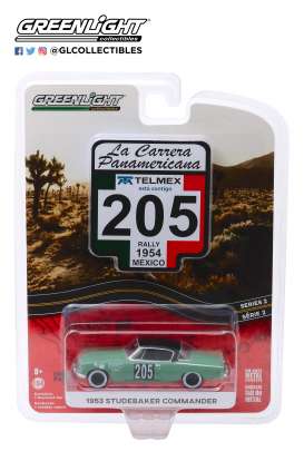 Studebaker  - Commander 1953 green - 1:64 - GreenLight - 13260C - gl13260C | Toms Modelautos