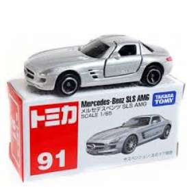 Mercedes Benz  - AMG GT-R silver - 1:65 - Tomica - 091 - to091 | Toms Modelautos