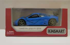 McLaren  - F1 GTR 1995 blue - 1:36 - Kinsmart - 5411D - KT5411Wb | Toms Modelautos
