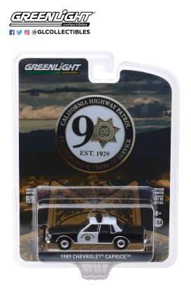 Chevrolet  - Caprice  1989 white/black - 1:64 - GreenLight - 28020C - gl28020C | Toms Modelautos