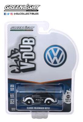 Volkswagen  - beetle white/black - 1:64 - GreenLight - 29980F - gl29980F | Toms Modelautos