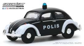 Volkswagen  - beetle white/black - 1:64 - GreenLight - 29980F - gl29980F | Toms Modelautos