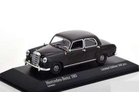 Mercedes Benz  - 180 W120 1955 black - 1:43 - Maxichamps - 943033103 - mc943033103 | Toms Modelautos
