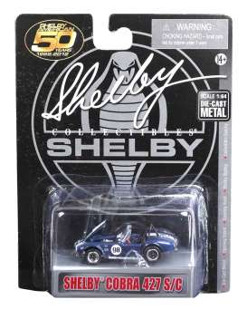 Shelby  - Cobra 427 #98 1965 blue/white - 1:64 - Shelby Collectibles - shelby705b | Toms Modelautos