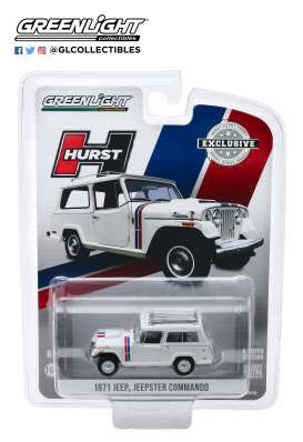 Jeep  - Jeepster 1971 white - 1:64 - GreenLight - 30115 - gl30115 | Toms Modelautos