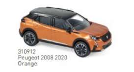 Peugeot  - 2008 2020 orange - 1:64 - Norev - 310912 - nor310912 | Toms Modelautos