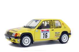Peugeot  - 205 Rally yellow - 1:18 - Solido - 1801705 - soli1801705 | Toms Modelautos