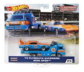 Plymouth  - Superbird 1970 blue/orange - 1:64 - Hotwheels - FYT07 - hwmvFYT07 | Toms Modelautos