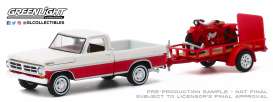 Ford  - F-100 1972 red/white - 1:64 - GreenLight - 32200A - gl32200A | Toms Modelautos