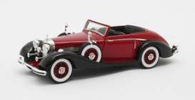 Mercedes Benz  - 540K 1938 red - 1:43 - Matrix - 51302-181 - MX51302-181 | Toms Modelautos