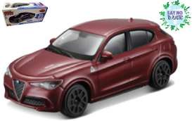 Alfa Romeo  - Stelvio red - 1:43 - Bburago - 30389 - bura30389sntp | Toms Modelautos