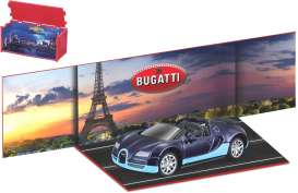 Bugatti  - Veyron dark blue - 1:64 - Bburago - 59121 - bura59121 | Toms Modelautos
