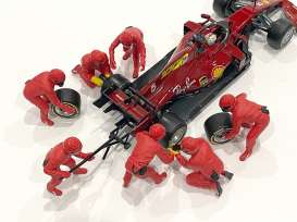 Figures diorama - Team Red #2 2020 red - 1:43 - American Diorama - 38385 - AD38385 | Toms Modelautos