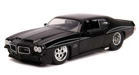 Pontiac  - GTO 1971 black - 1:24 - Jada Toys - 31644 - jada31644bk | Toms Modelautos