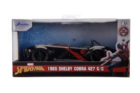 Shelby  - Cobra 427 *Spiderman* 1965 black/red - 1:32 - Jada Toys - 31743 - jada31743 | Toms Modelautos