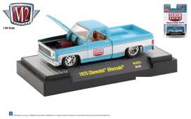 Chevrolet  - Silverado 1975 blue/white - 1:64 - M2 Machines - 32500MJS25 - M2-31500MJS25 | Toms Modelautos