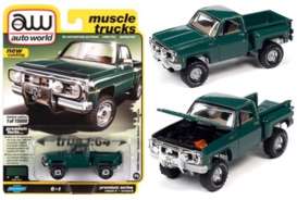 Chevrolet  - Custom DeLuxe 1980 green - 1:64 - Auto World - SP057B - AWSP057B | Toms Modelautos