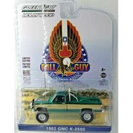 GMC  - k-2500 *Fall Guy* 1982 green/gold - 1:64 - GreenLight - 44860F - gl44860F-GM | Toms Modelautos