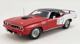 Plymouth  - Hemi Cuda 1971 red/white/black - 1:18 - Acme Diecast - 1806121 - acme1806121 | Toms Modelautos