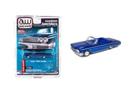 Chevrolet  - Impala SS convertible 1962 candy blue - 1:64 - Auto World - CP7662 - AWCP7662 | Toms Modelautos