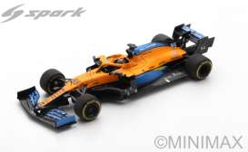 McLaren  - MCL35 2020 orange/blue - 1:43 - Spark - s6481 - spas6481 | Toms Modelautos