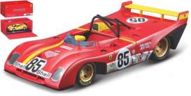 Ferrari  - 312 P 1972 red/yellow - 1:43 - Bburago - 36302R - bura36302r | Toms Modelautos