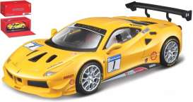 Ferrari  - 488 yellow - 1:43 - Bburago - 36306Y - bura36306y | Toms Modelautos