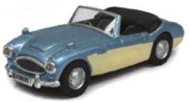 Austin Healey  - Convertible blue/creme - 1:43 - Cararama - 4-16240 - cara16240 | Toms Modelautos