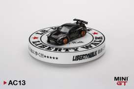 diorama Accessoires - Turning Table 5 inch 2021 white/black - 1:64 - Mini GT - mgtAC13 - MGTAC13 | Toms Modelautos