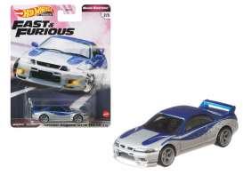 Nissan  - Skyline GT-R R33 F&F blue/silver - 1:64 - Hotwheels - GJR79 - hwmvGJR79 | Toms Modelautos