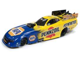 Dragster  - 2019 yellow/blue - 1:24 - Auto World - CP7553 - AWCP7553 | Toms Modelautos