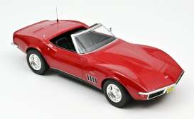 Chevrolet  - Corvette  1969 red - 1:18 - Norev - 189036 - nor189036 | Toms Modelautos