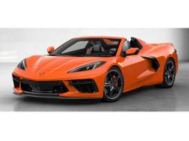 Chevrolet  - Corvette 2020 orange - 1:18 - GT Spirit - 309 - GT309 | Toms Modelautos