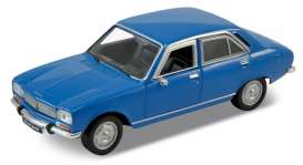 Peugeot  - 504 1975 blue - 1:34 - Welly - 42394 - welly42394b | Toms Modelautos